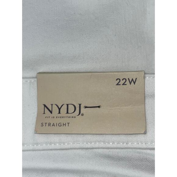 NYDJ Not Your‎ Daughters Jeans Plus 22W Marilyn Straight Crop with Fray Cuff NWT - Picture 9 of 16